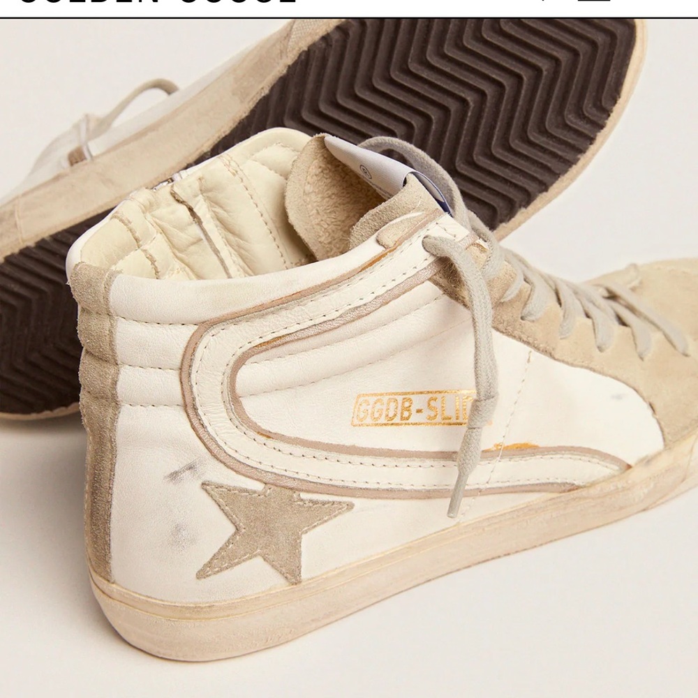 Golden Goose Women's Beige High-Top Sneakers